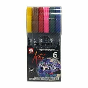 Brush Pen Koi 6 Colores Basico anukis.cl