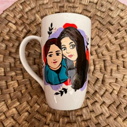 Taza para pintar con marcadores Mom